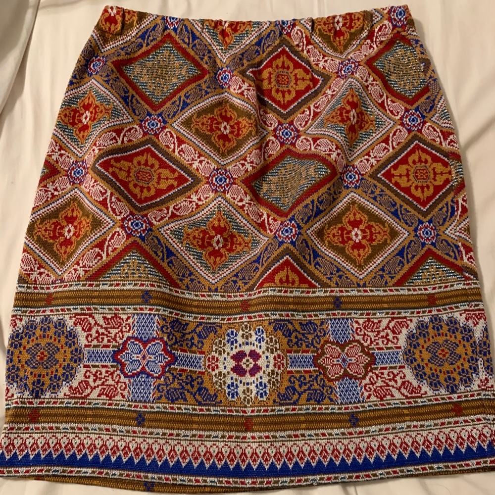 Vintage The Limited knit patterned skirt